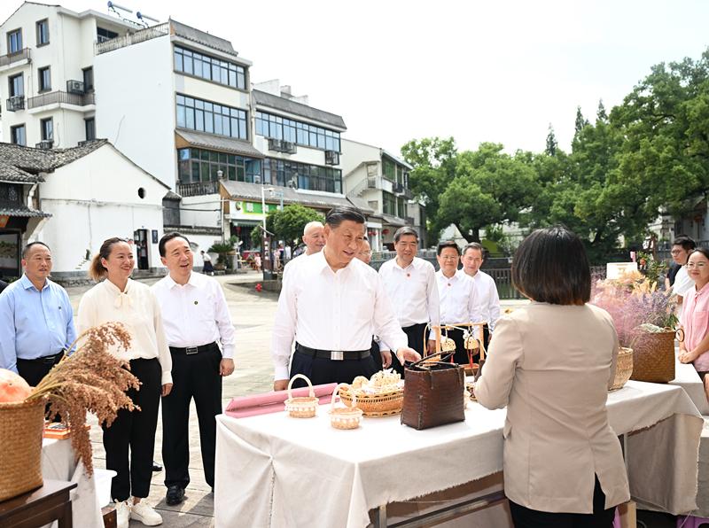 2023年9月20日,，習近平在金華市義烏市后宅街道李祖村考察,。